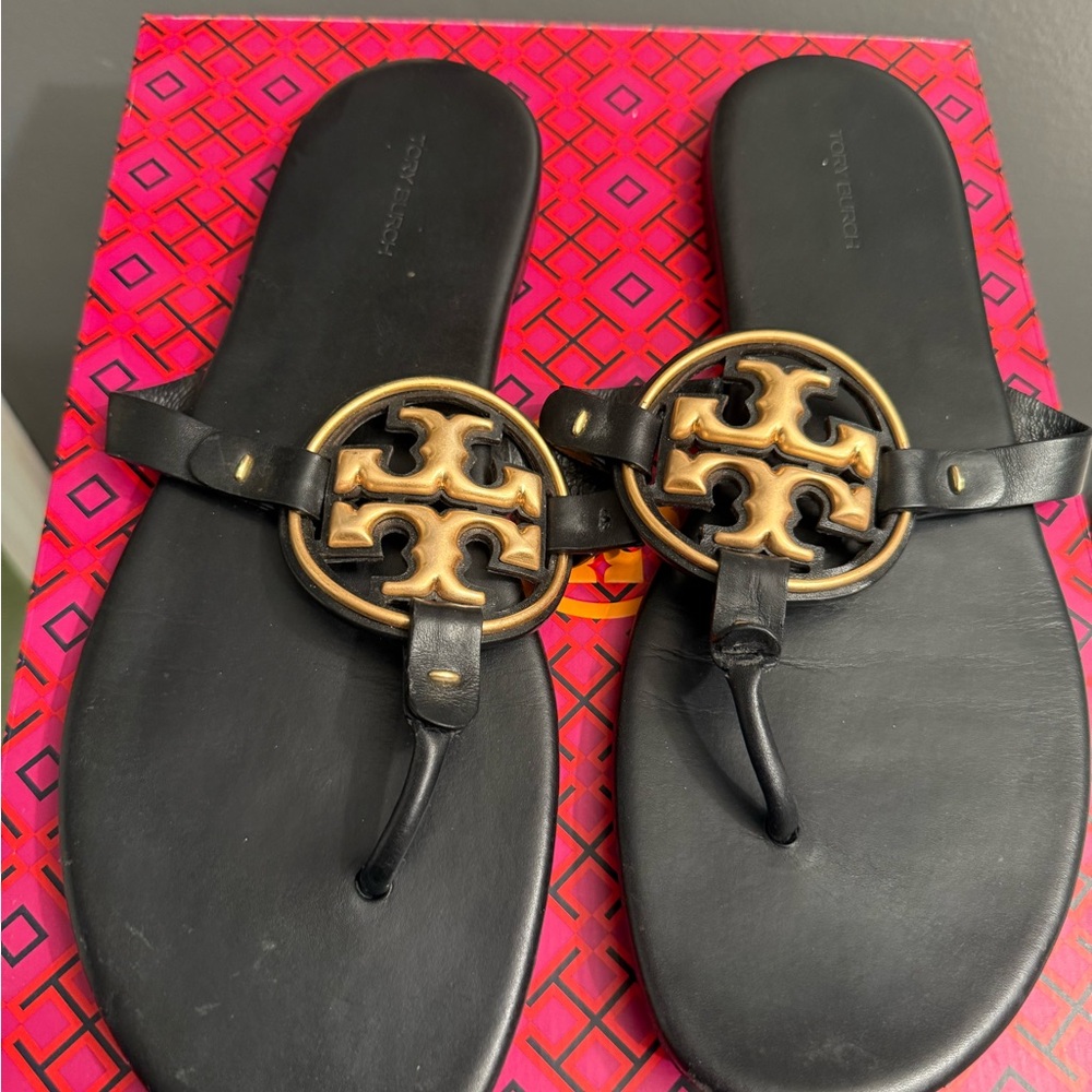 Size 11 Tory Burch Metal Miller Soft
